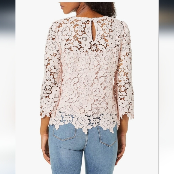 Joie Charnette Floral Lace Top in Rosewater - Picture 2 of 8